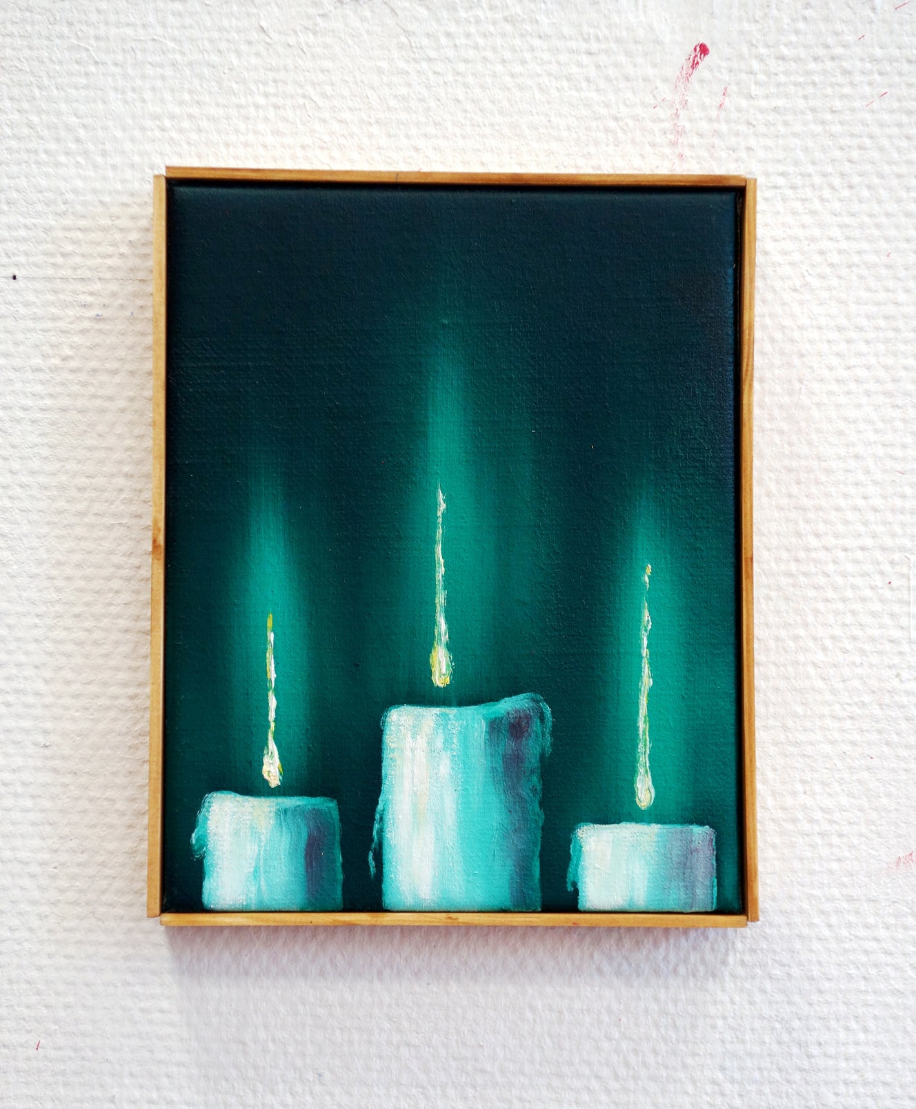 Hugo Baudouin Green Candle For Sale