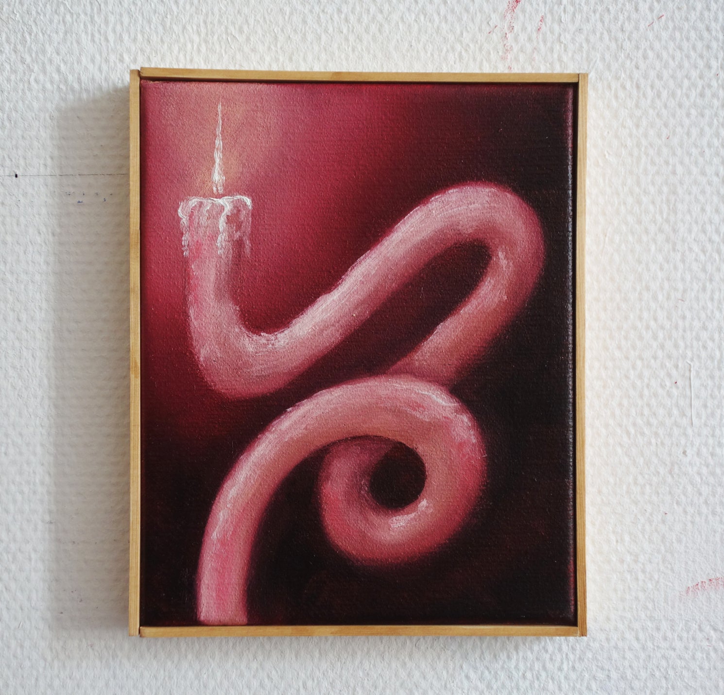 Hugo Baudouin Red Candle For Sale
