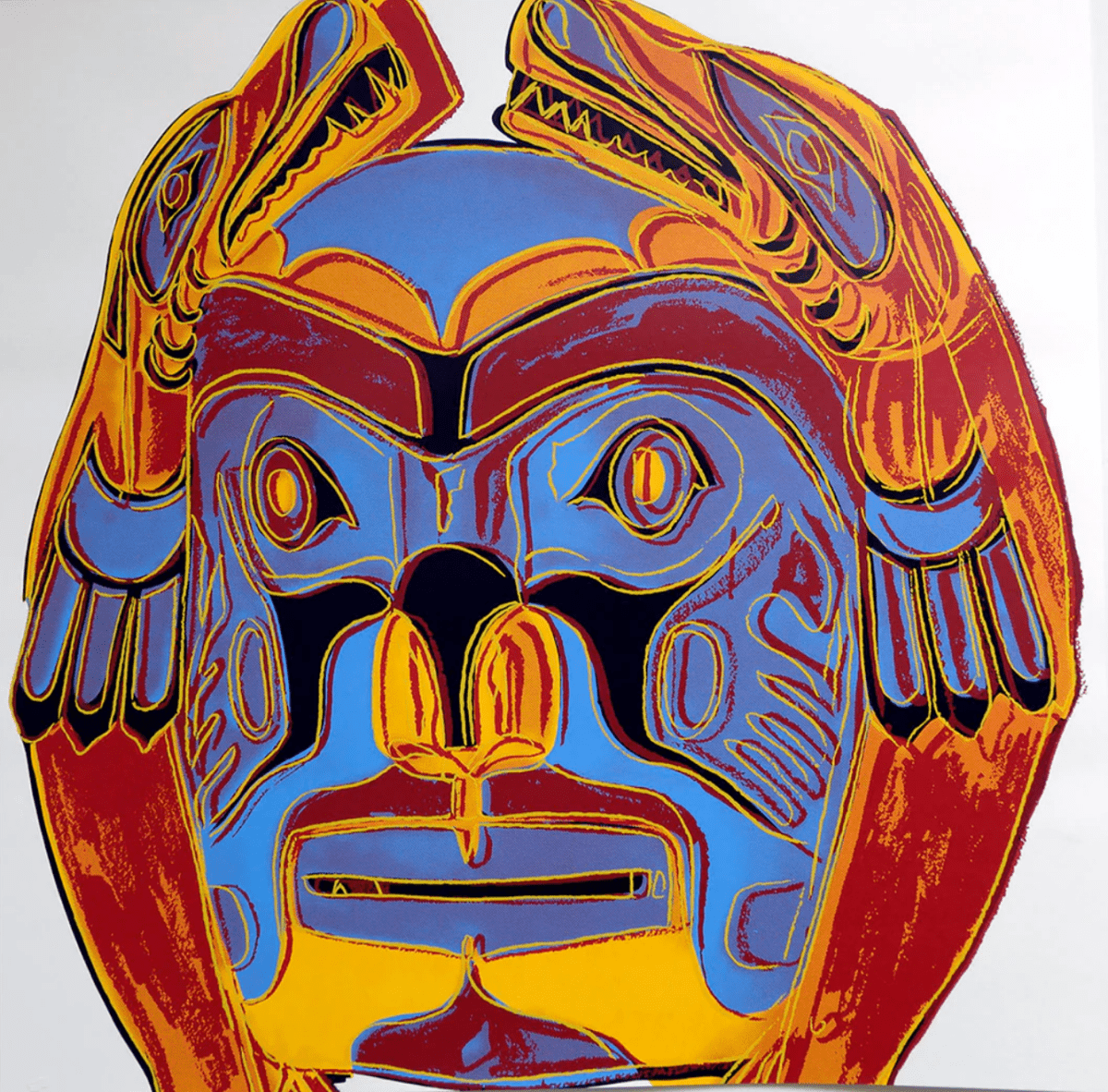 After Warhol, Northwest Coast Mask - Guy Hepner Editions