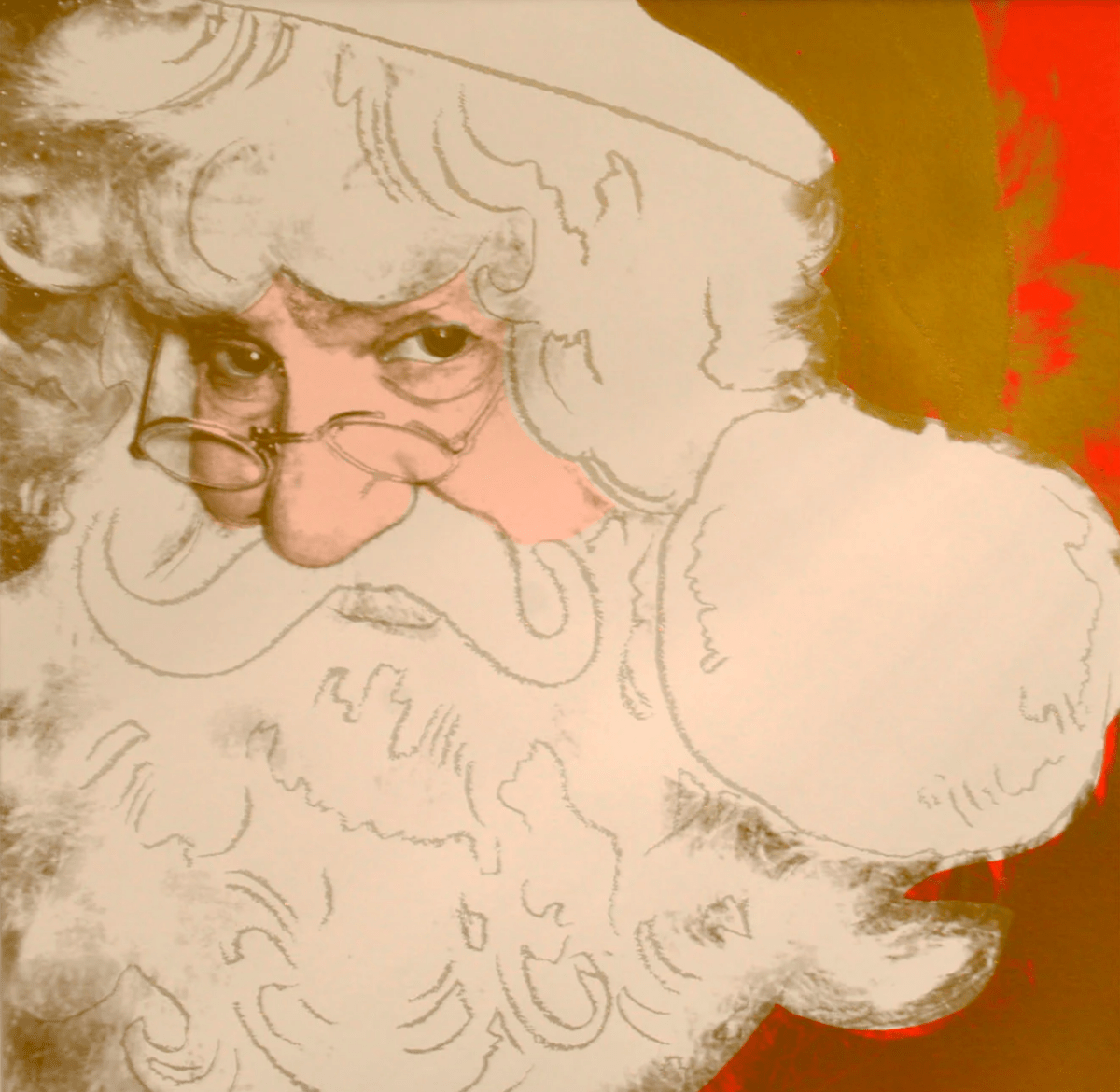 After Warhol, Santa Claus - Guy Hepner Editions