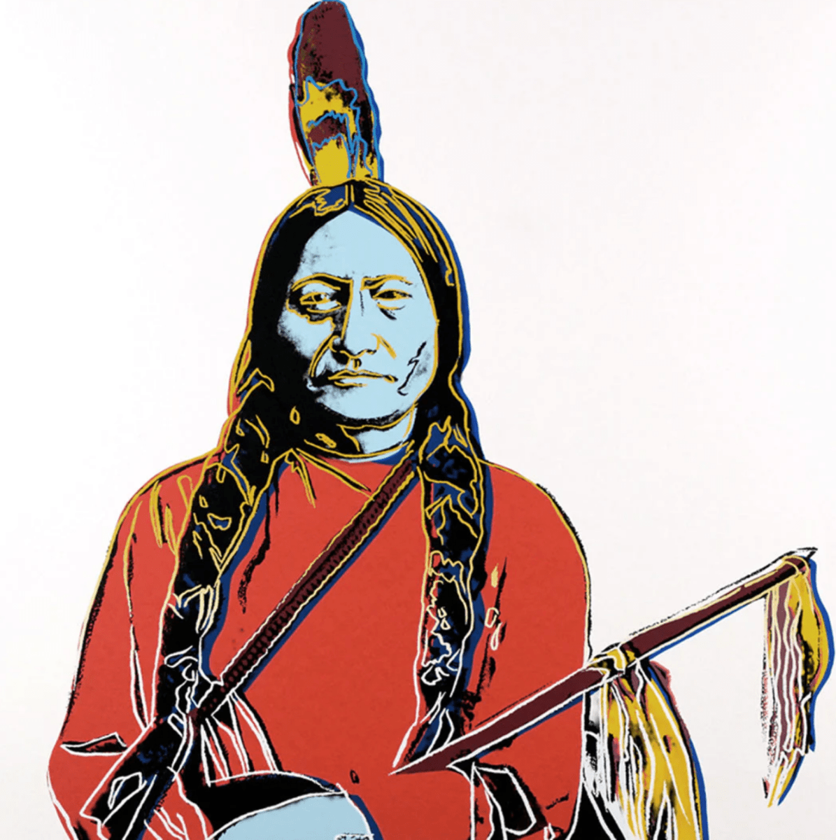 After Warhol, Sitting Bull - Guy Hepner Editions