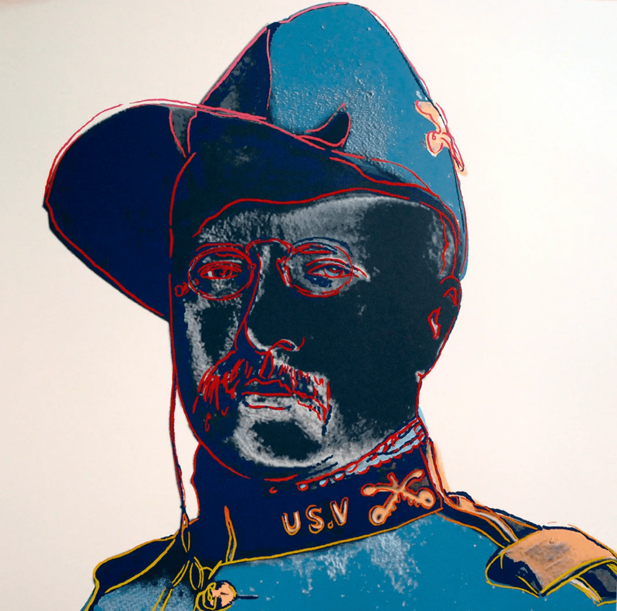 After Warhol, Teddy Roosevelt - Guy Hepner Editions