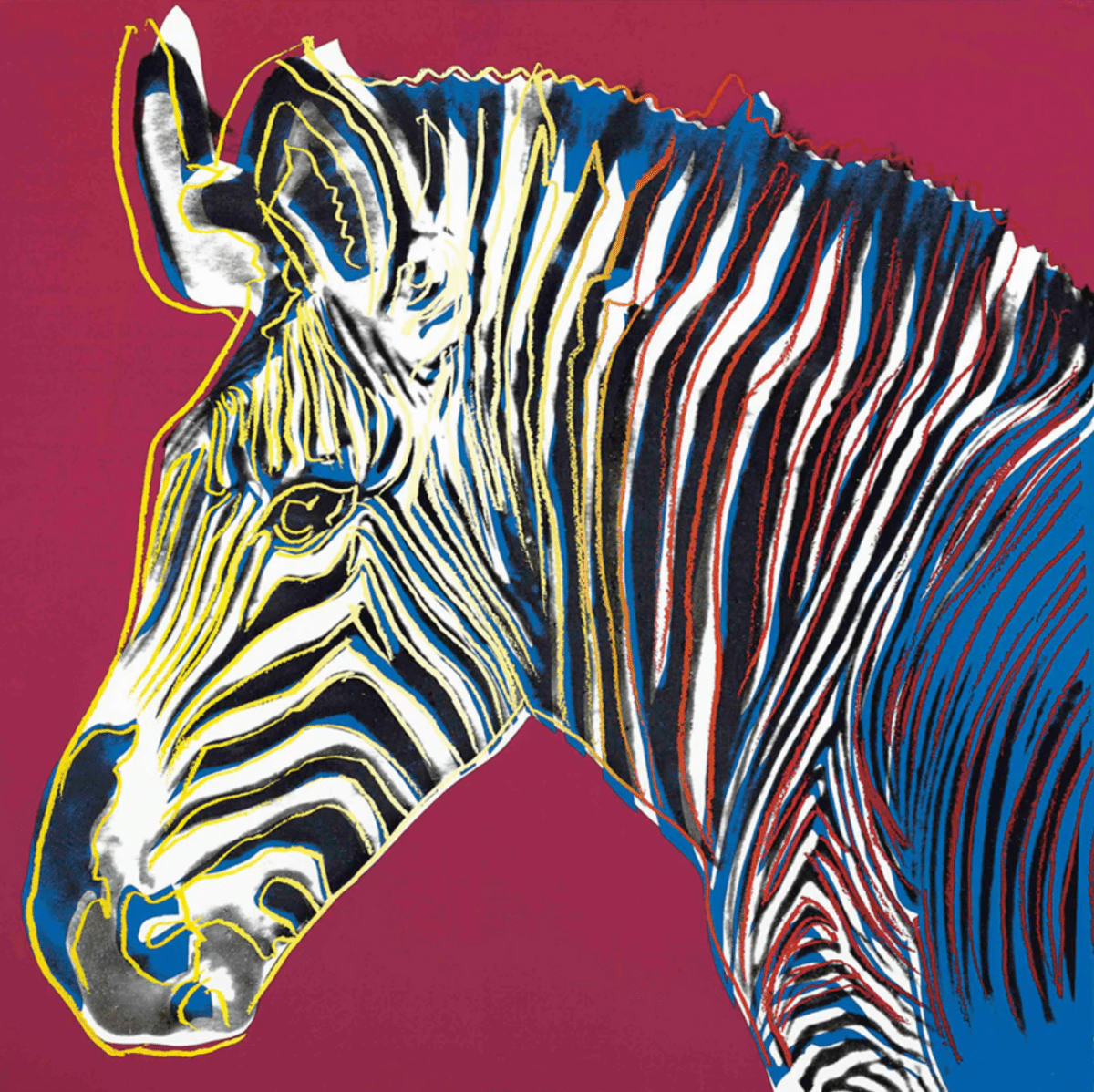 After Warhol, Zebra - Guy Hepner Editions