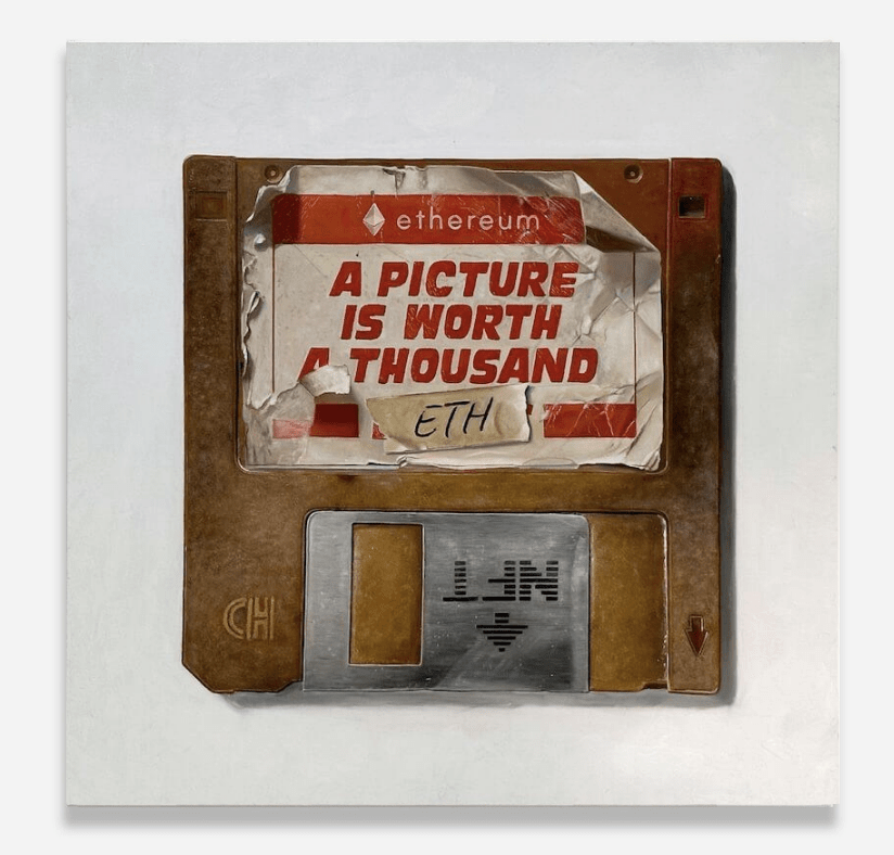 Arlo Sinclair Ethereum: Worth a Thousand ETH - 3.5” Gold, 2025 - Guy Hepner Editions