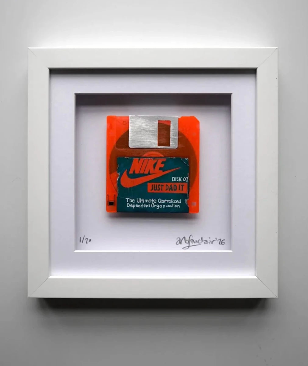 Arlo Sinclair Nike: Just DAO It - 3.5” Fluorescent Orange - Guy Hepner Editions