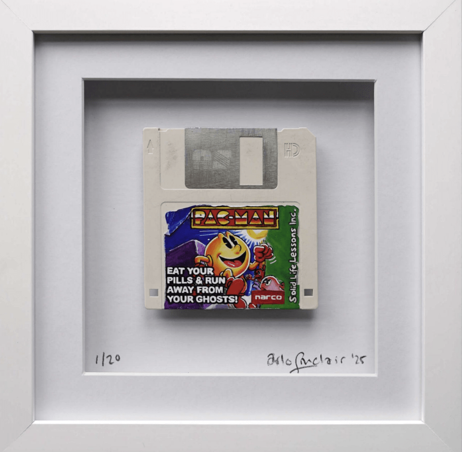 Arlo Sinclair PacMan: Pills & Ghosts - 3.5” White, 2025 - Guy Hepner Editions