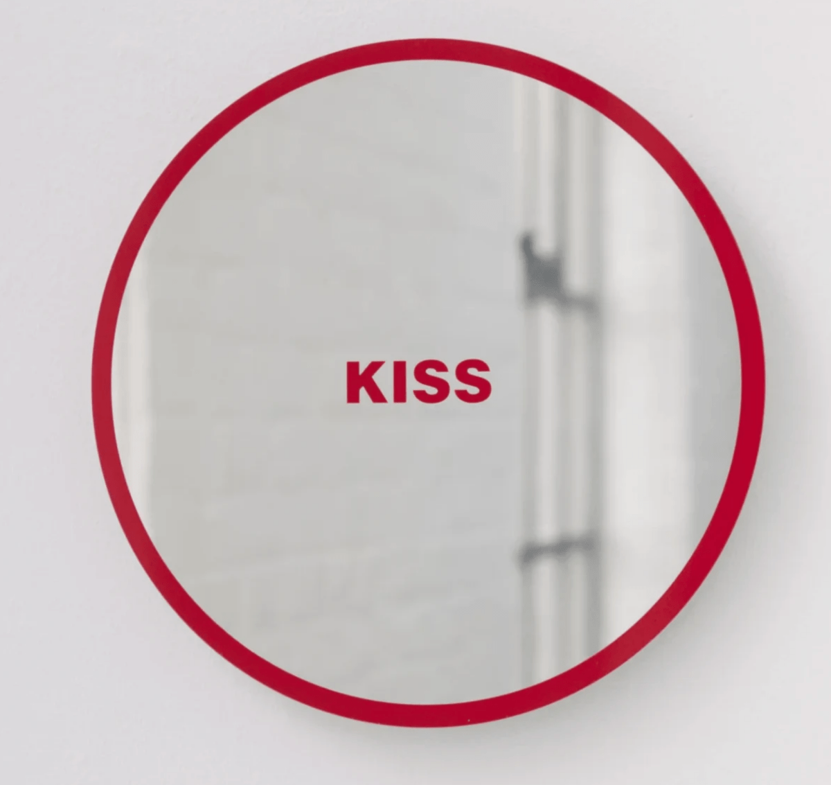 Barbara Kruger, Untitled (Kiss) Mirror, 2024 - Guy Hepner Editions
