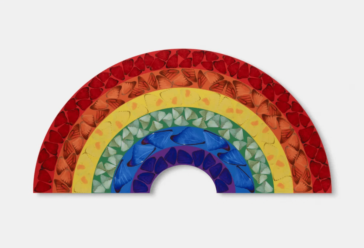 Damien Hirst, H7 - 1 Butterfly Rainbow, 2020 - Guy Hepner Editions
