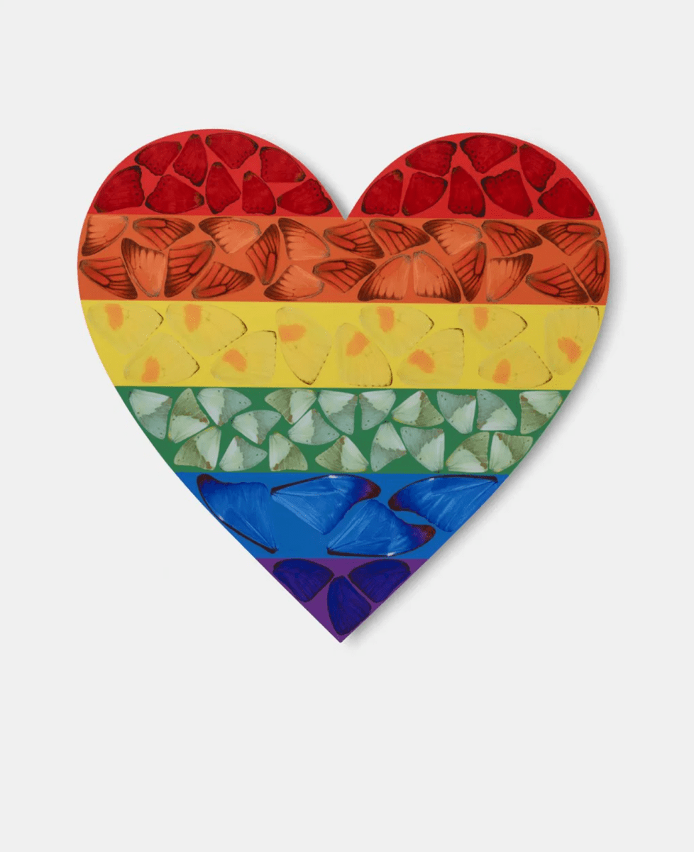 Damien Hirst, H7 - 3 Butterfly Heart (Large), 2020 - Guy Hepner Editions