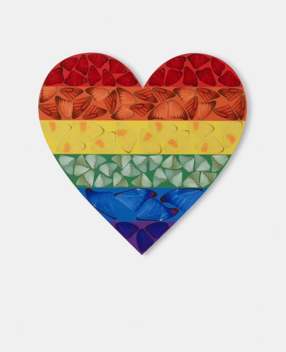 Damien Hirst, H7 - 4 Butterfly Heart (Small), 2020 - Guy Hepner Editions