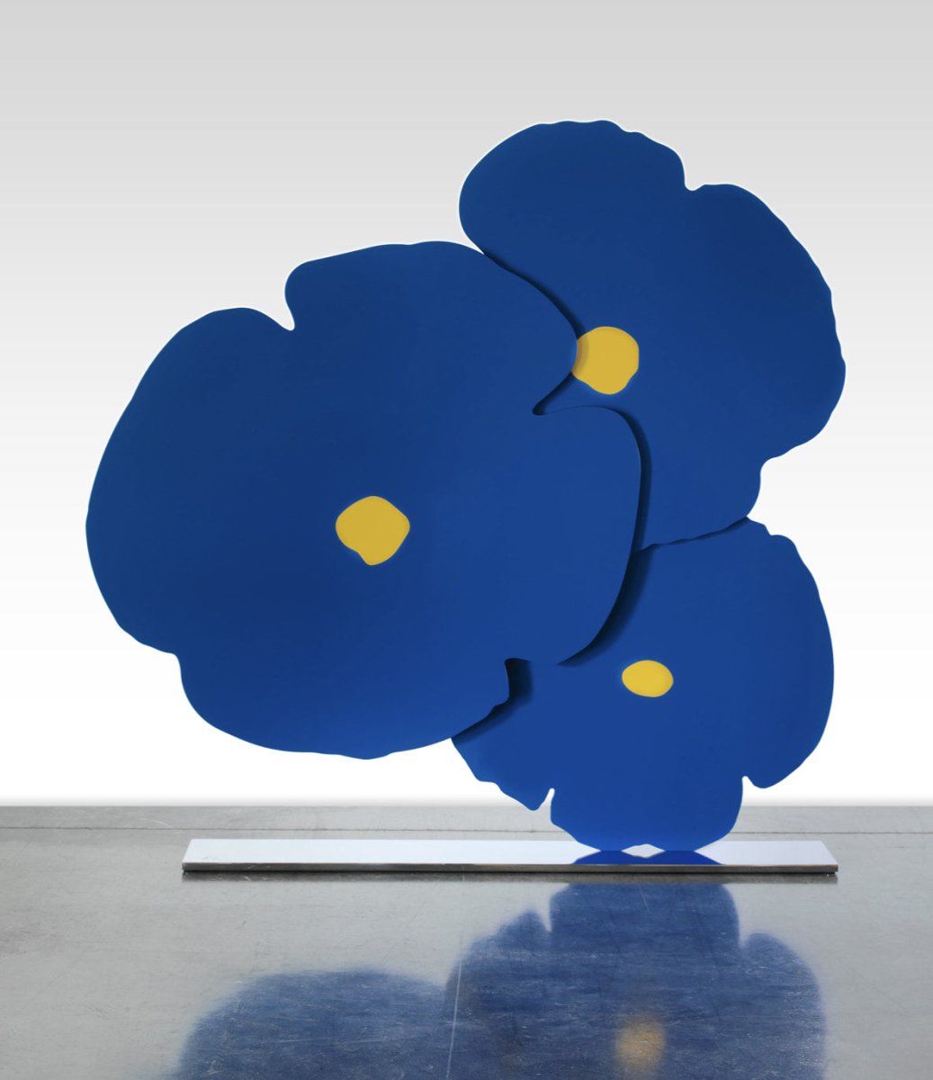 David Sills: Donald Sultan, Blue with Yellow (2024) - Guy Hepner Editions