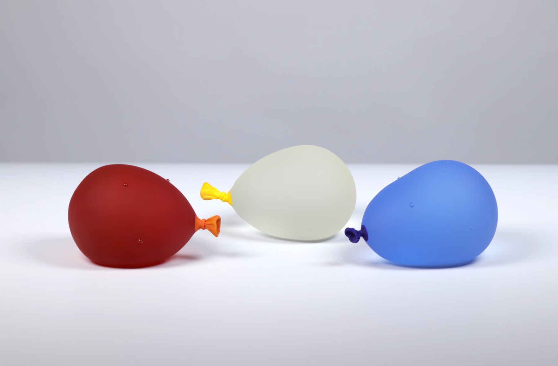 Dylan Martinez Water Balloon Trio 3- Sunset Orange w/ droplets, Lemonade, Cool Breeze w/ droplets