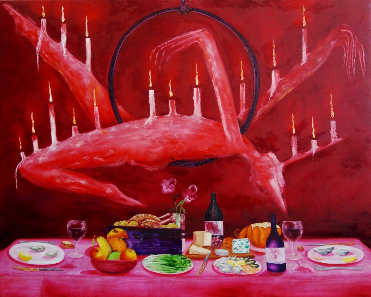 Hugo Baudouin Un dîner aux chandelles For Sale - Guy Hepner Editions