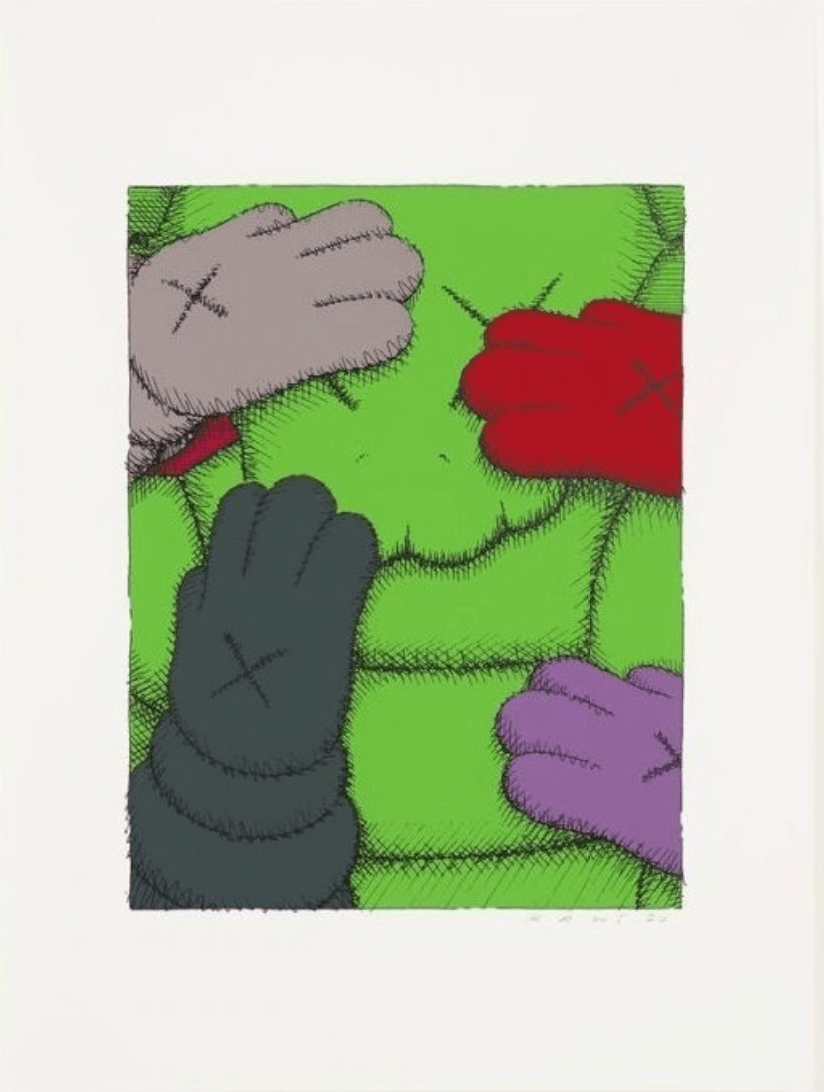 KAWS, Urge I (green), 2020 - Guy Hepner Editions