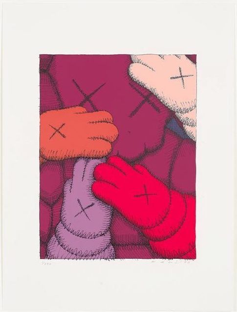 KAWS, Urge II (maroon), 2020 - Guy Hepner Editions
