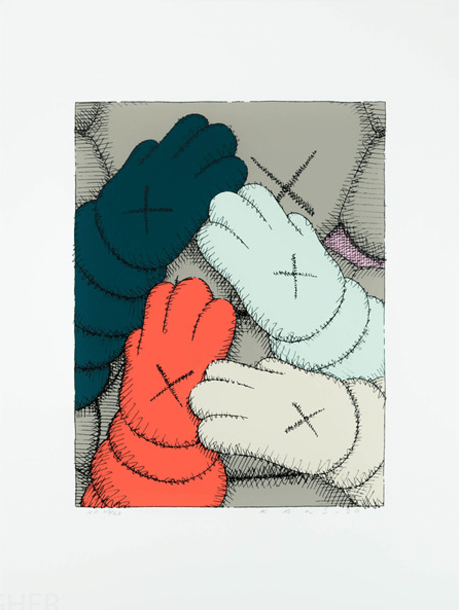 KAWS, Urge VII (grey), 2020 - Guy Hepner Editions