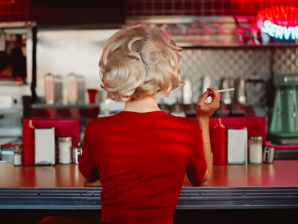 Tyler Shields, Woman in the Diner, 2025 - Guy Hepner Editions